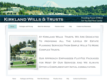 Tablet Screenshot of kirklandwills.com